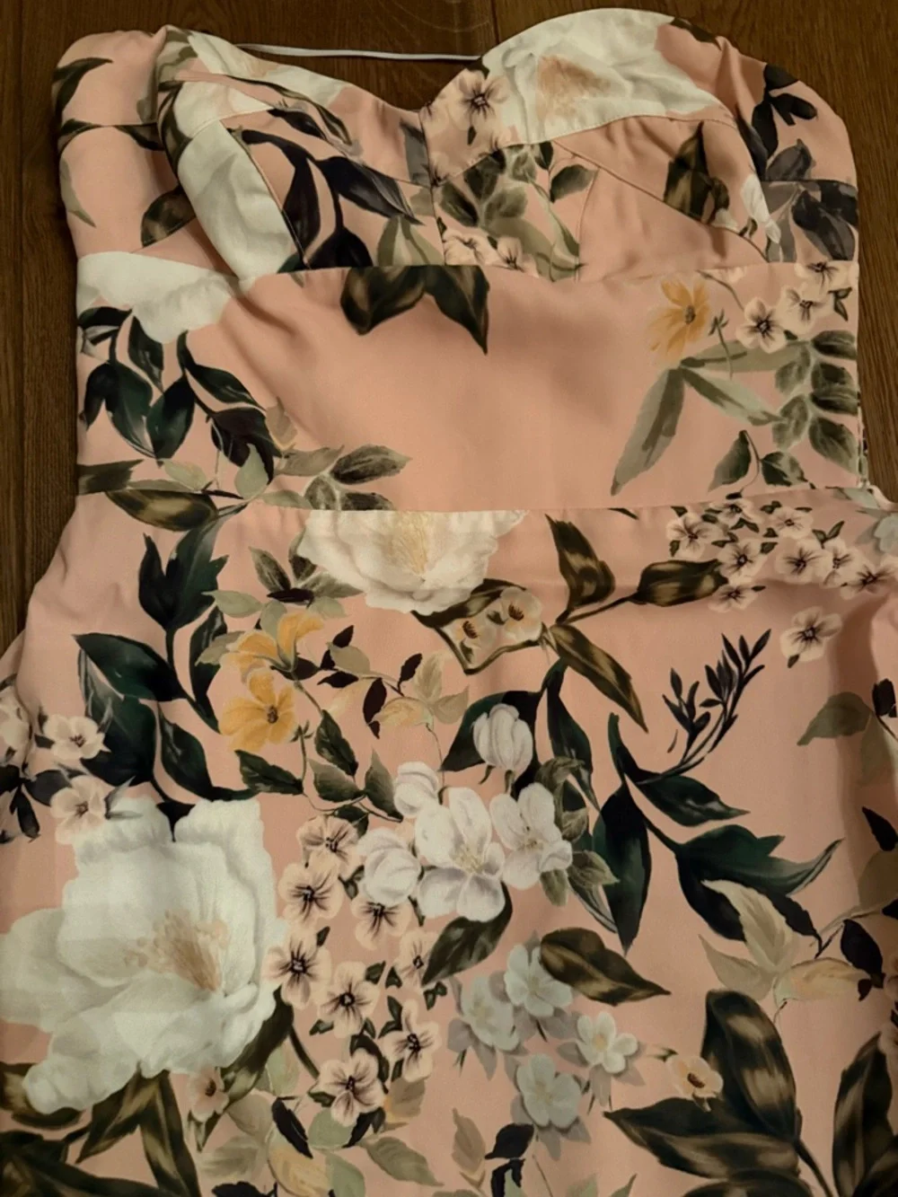 Amanda Uprichard Floral High-Low Strapless Dress - Picture 6 of 6